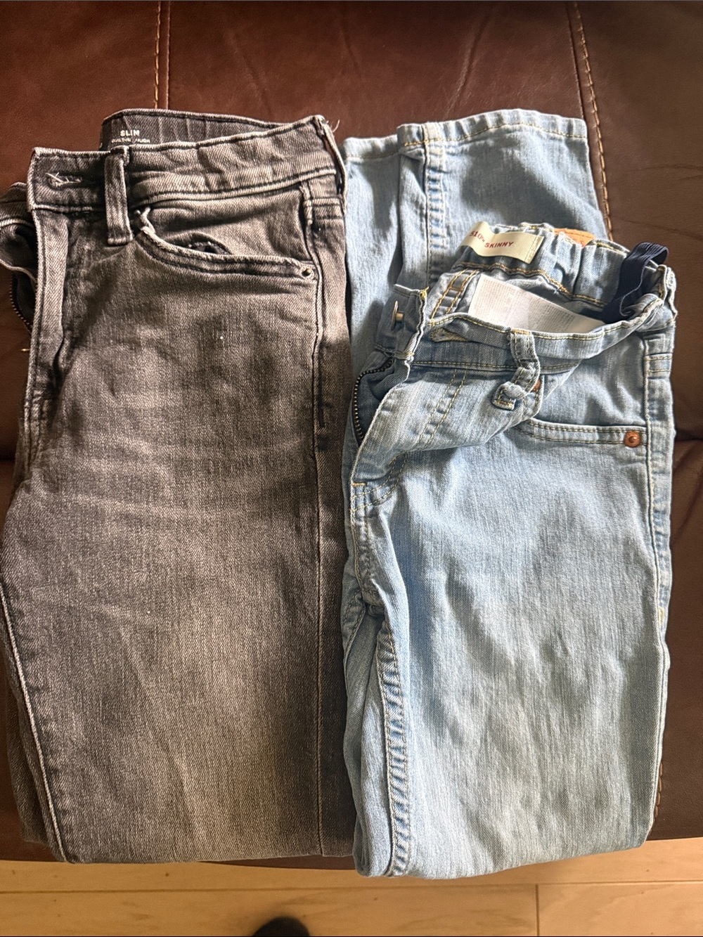 2-Pair Denim Jeans Bundle - Light Blue + Faded Black